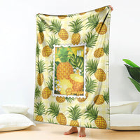 Aloha Hawaii Hala Kahiki Palaka Motifs Blanket Hawaiian Pineapple Stylized Stamp LT14 - Polynesian Pride