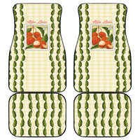 Aloha Hawaii Rambutan Palaka Motifs Car Mats Hawaiian Fruit Stylized Stamp LT14 - Polynesian Pride