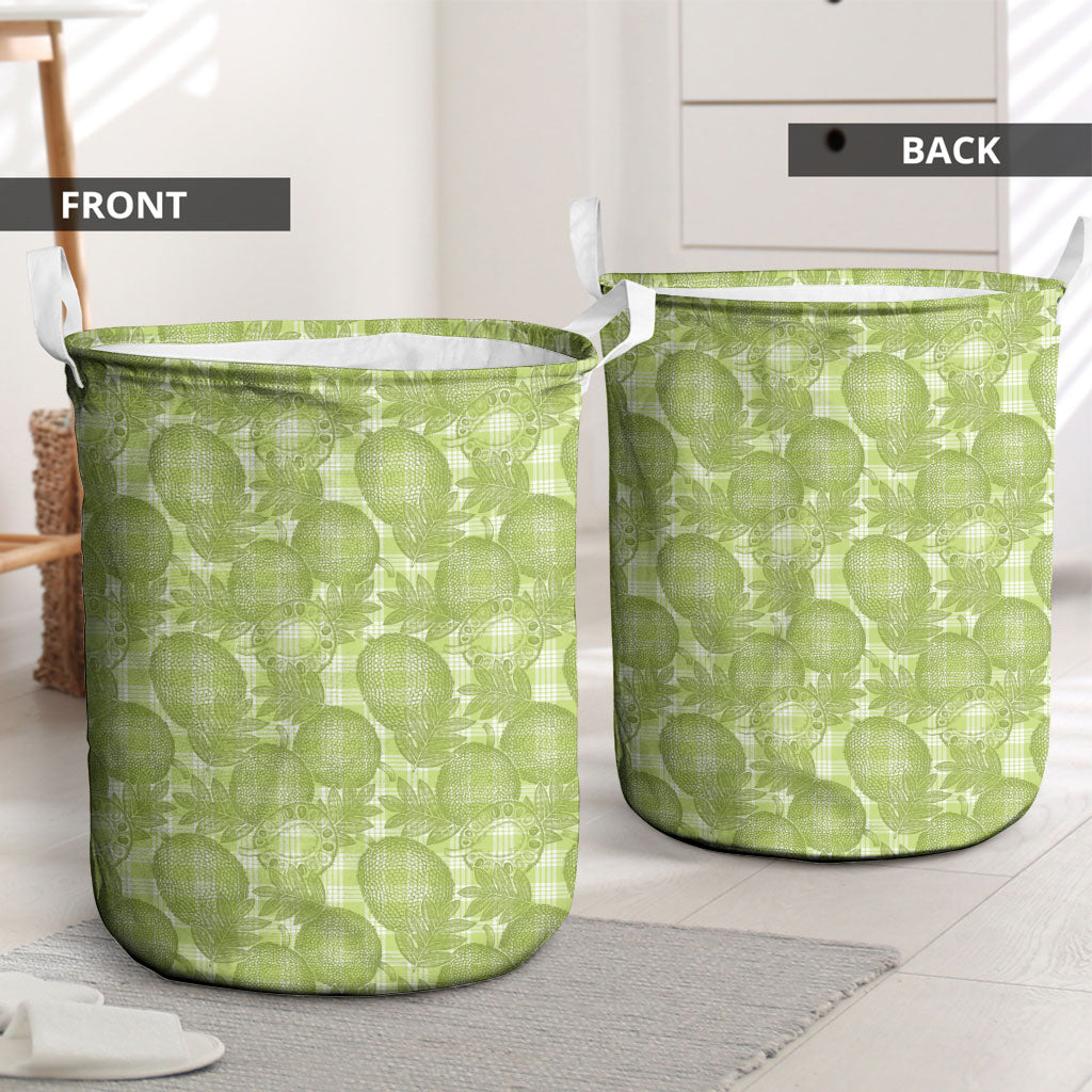 Omaomao Hawaii Breadfruit Palaka Motifs Laundry Basket LT14 - Polynesian Pride