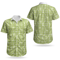 Omaomao Hawaii Breadfruit Palaka Motifs Couples Matching Tank Maxi Dress and Hawaiian Shirt LT14 - Polynesian Pride