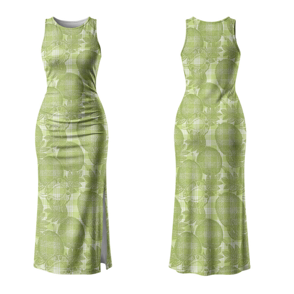 Omaomao Hawaii Breadfruit Palaka Motifs Couples Matching Tank Maxi Dress and Hawaiian Shirt LT14 - Polynesian Pride