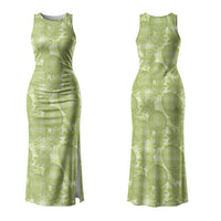 Omaomao Hawaii Breadfruit Palaka Motifs Couples Matching Tank Maxi Dress and Hawaiian Shirt LT14 - Polynesian Pride
