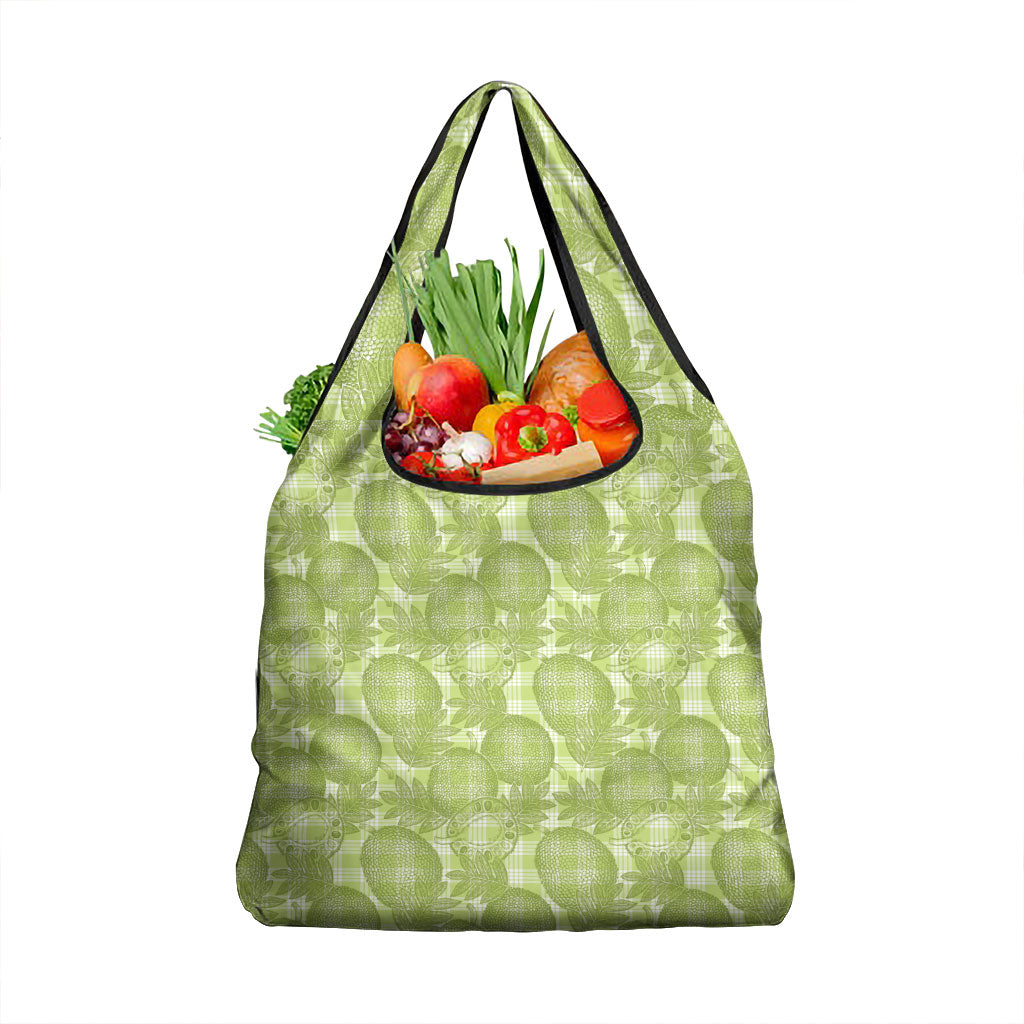 Omaomao Hawaii Breadfruit Palaka Motifs Grocery Bag