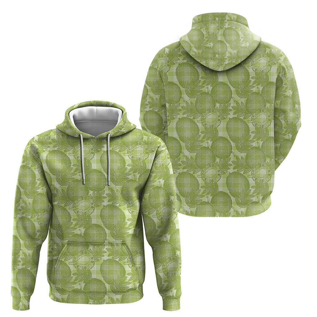 Omaomao Hawaii Breadfruit Palaka Motifs Hoodie LT14 - Polynesian Pride