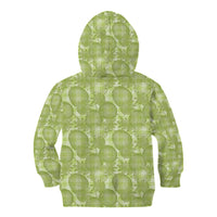 Omaomao Hawaii Breadfruit Palaka Motifs Kid Hoodie LT14 - Polynesian Pride