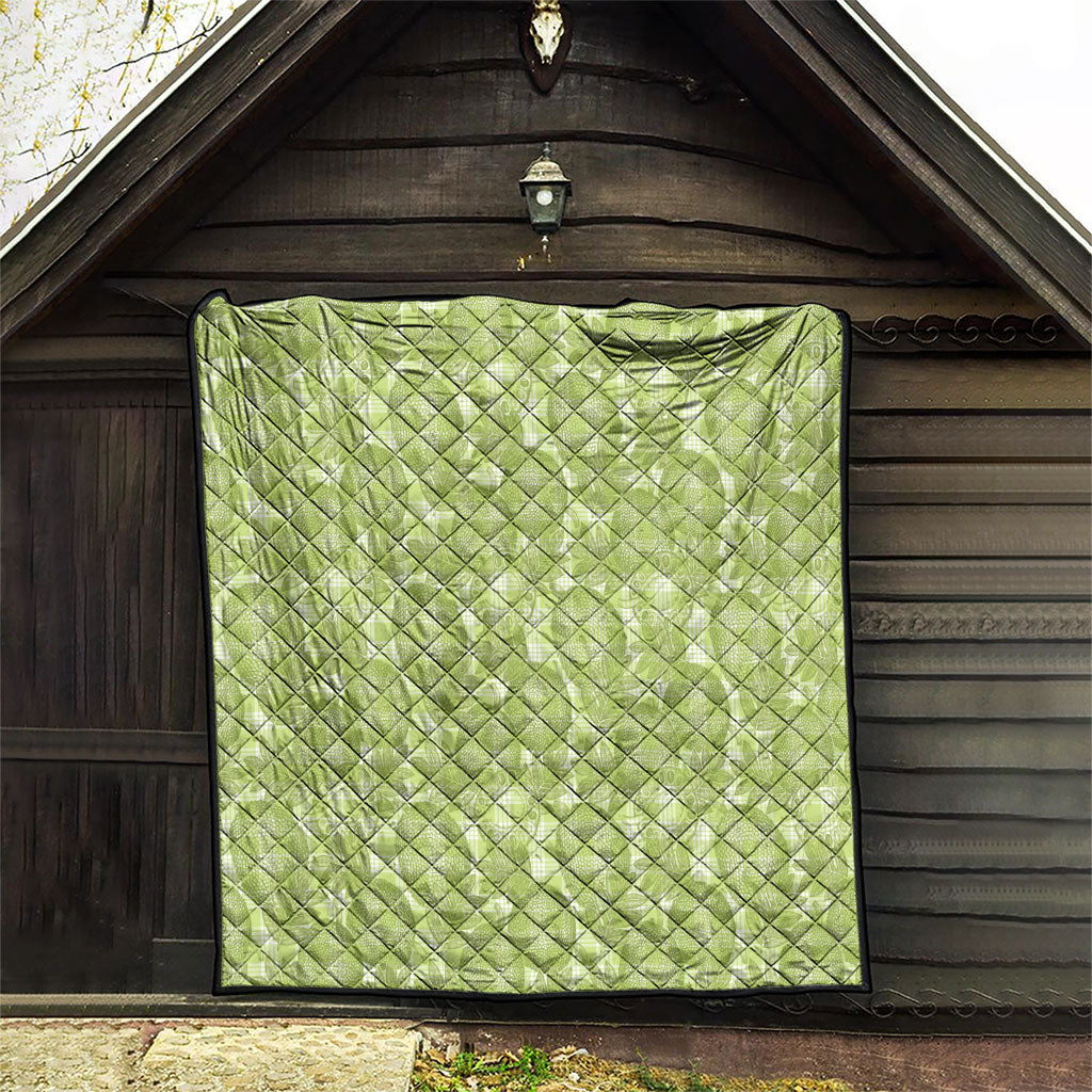Omaomao Hawaii Breadfruit Palaka Motifs Quilt LT14 - Polynesian Pride