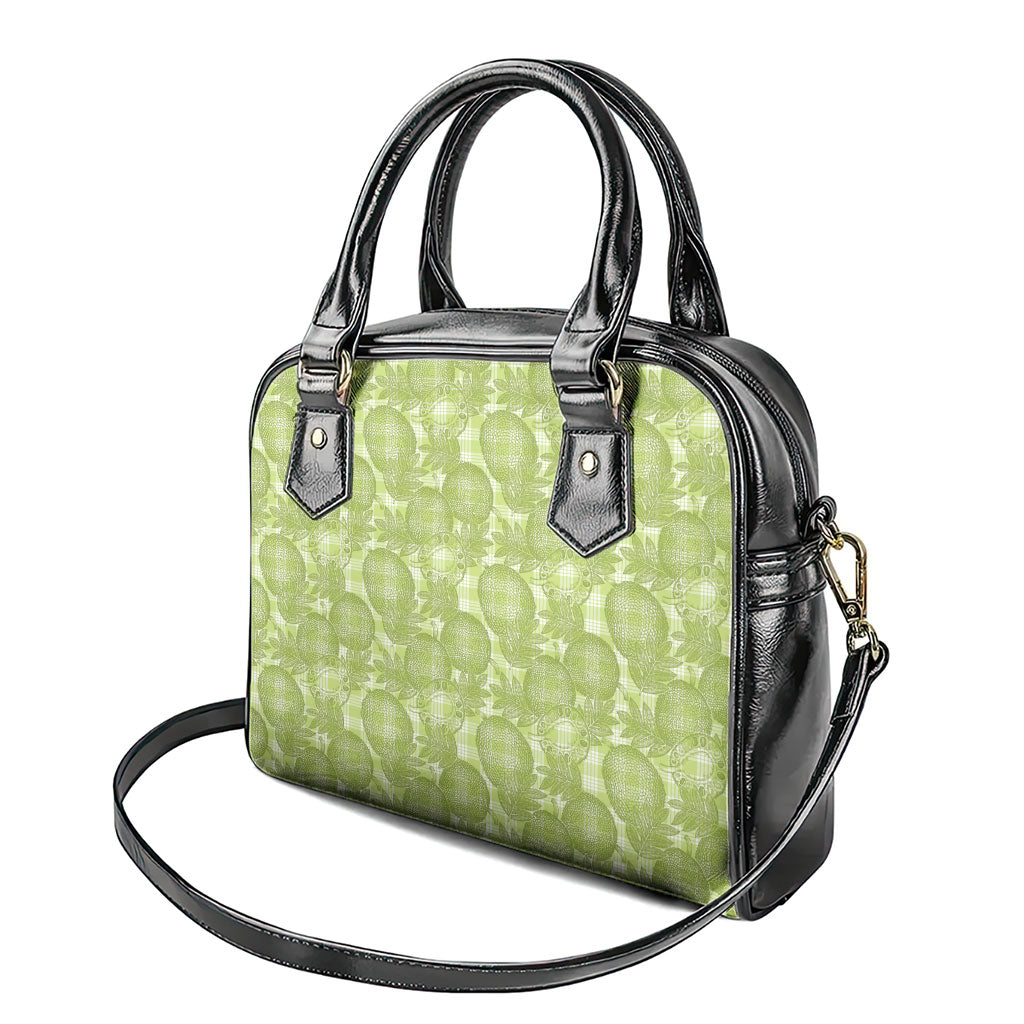 Omaomao Hawaii Breadfruit Palaka Motifs Shoulder Handbag LT14 - Polynesian Pride
