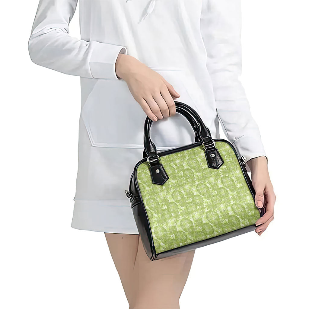 Omaomao Hawaii Breadfruit Palaka Motifs Shoulder Handbag LT14 - Polynesian Pride