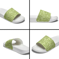 Omaomao Hawaii Breadfruit Palaka Motifs Slide Sandals LT14 - Polynesian Pride