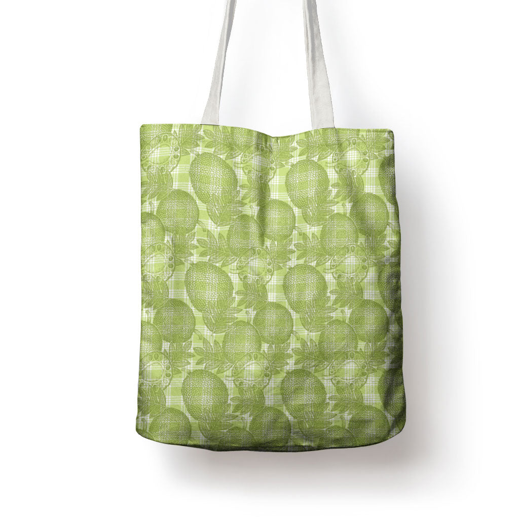 Omaomao Hawaii Breadfruit Palaka Motifs Tote Bag LT14 - Polynesian Pride