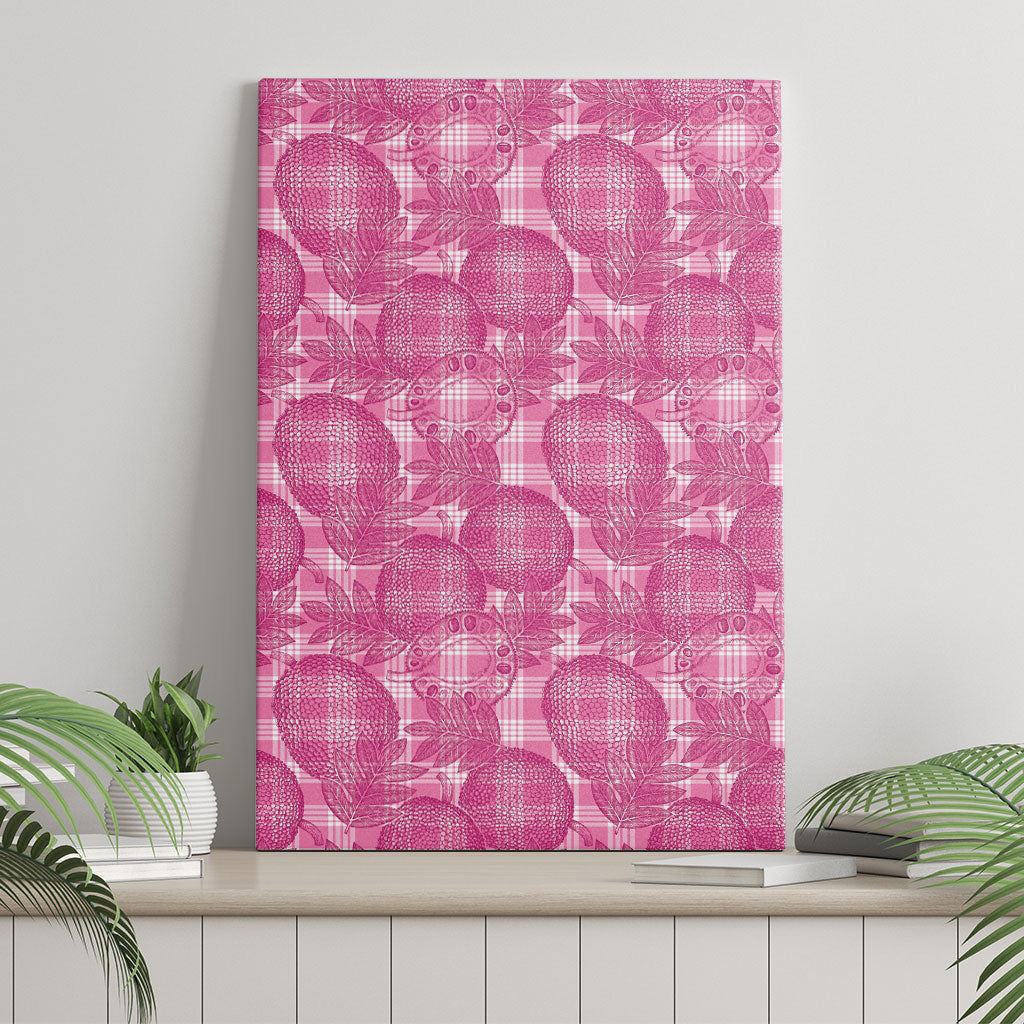 Alaka Hawaii Breadfruit Palaka Motifs Canvas Wall Art LT14 - Polynesian Pride
