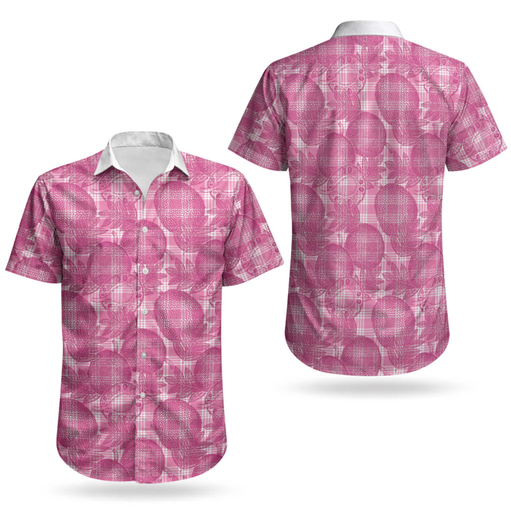 Alaka Hawaii Breadfruit Palaka Motifs Couples Matching Tank Maxi Dress and Hawaiian Shirt LT14 - Polynesian Pride