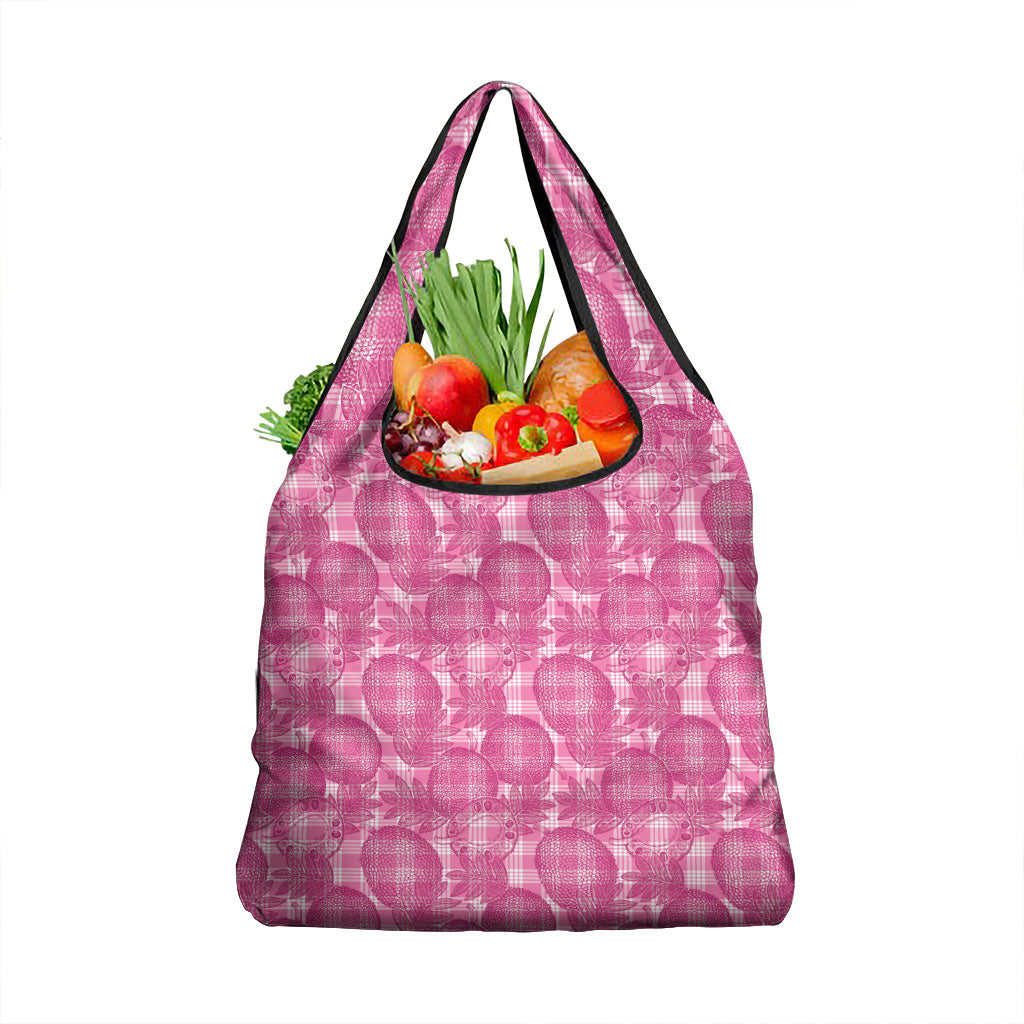 Alaka Hawaii Breadfruit Palaka Motifs Grocery Bag