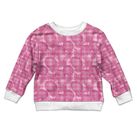 Alaka Hawaii Breadfruit Palaka Motifs Kid Ugly Christmas Sweater LT14 Kid Pink - Polynesian Pride