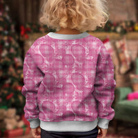 Alaka Hawaii Breadfruit Palaka Motifs Kid Ugly Christmas Sweater LT14 - Polynesian Pride