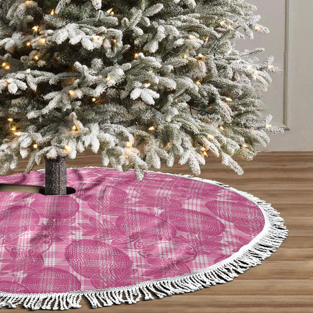 Alaka Hawaii Breadfruit Palaka Motifs Tree Skirt LT14 - Polynesian Pride