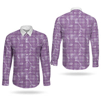 Poni Hawaii Breadfruit Palaka Motifs Couples Matching Summer Maxi Dress and Long Sleeve Button Shirt LT14 - Polynesian Pride