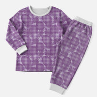 Poni Hawaii Breadfruit Palaka Motifs Christmas Pajama Set LT14 Men Purple - Polynesian Pride