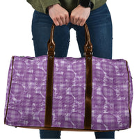 Poni Hawaii Breadfruit Palaka Motifs Travel Bag LT14 Purple - Polynesian Pride