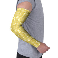 Melemele Hawaii Breadfruit Palaka Motifs Arm Sleeves LT14 - Polynesian Pride