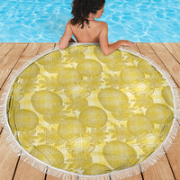 Melemele Hawaii Breadfruit Palaka Motifs Beach Blanket LT14 - Polynesian Pride