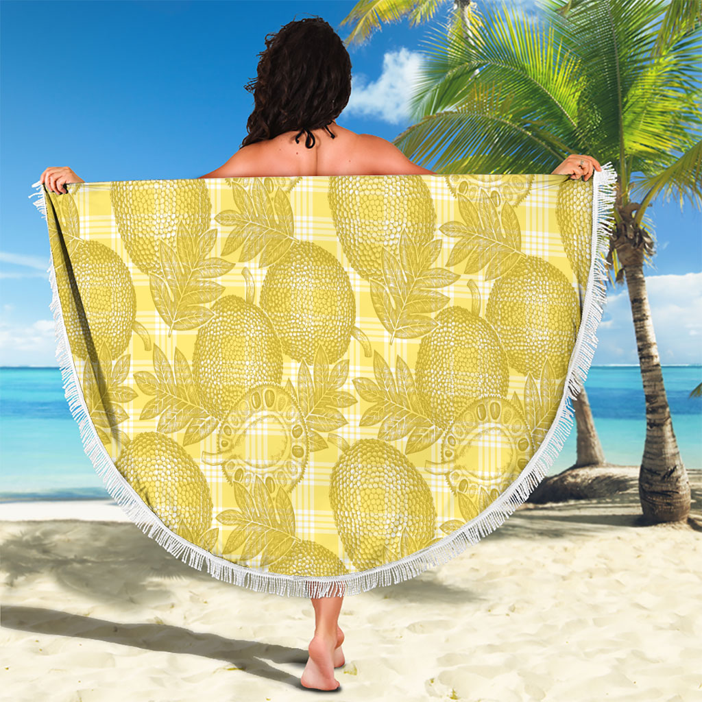 Melemele Hawaii Breadfruit Palaka Motifs Beach Blanket LT14 - Polynesian Pride