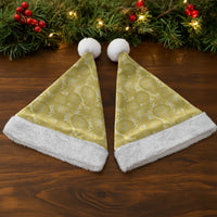 Melemele Hawaii Breadfruit Palaka Motifs Christmas Santa Hat LT14 - Polynesian Pride