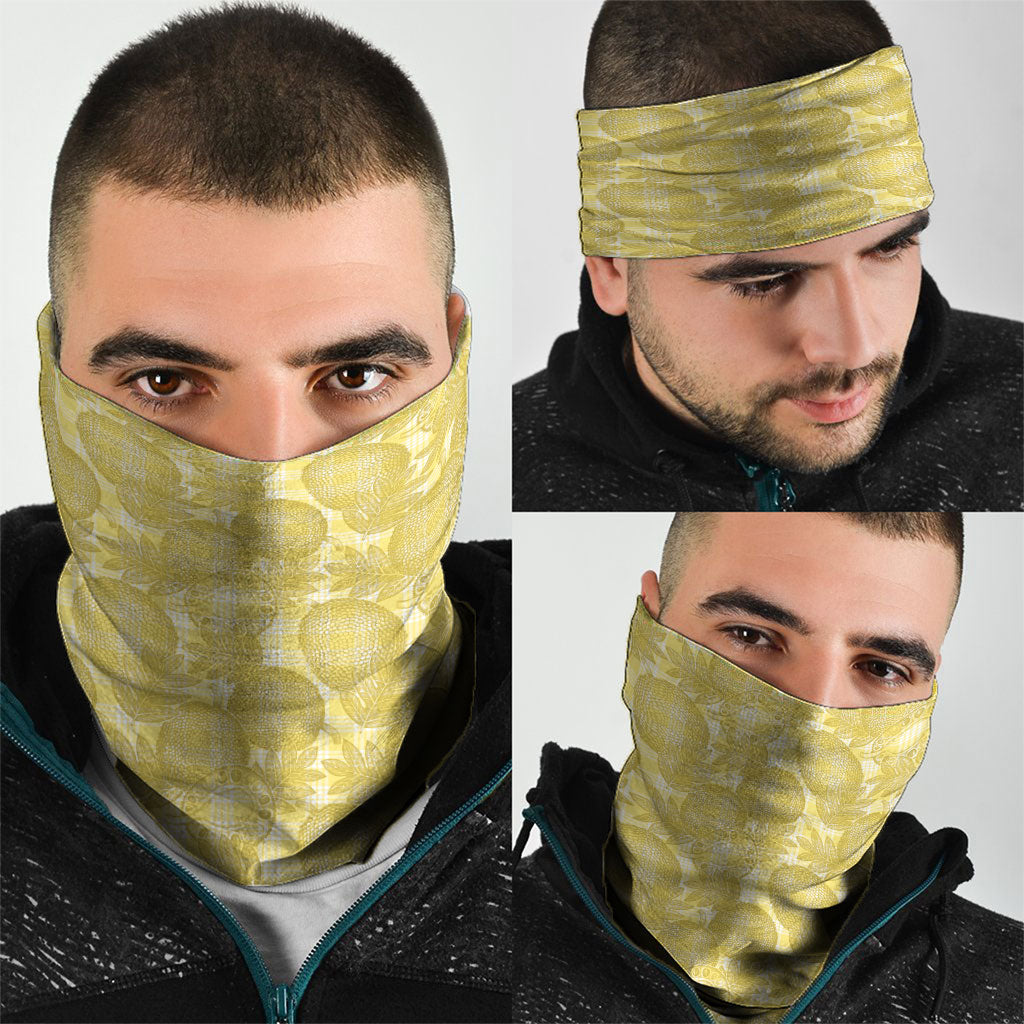 Melemele Hawaii Breadfruit Palaka Motifs Neck Gaiter LT14 - Polynesian Pride