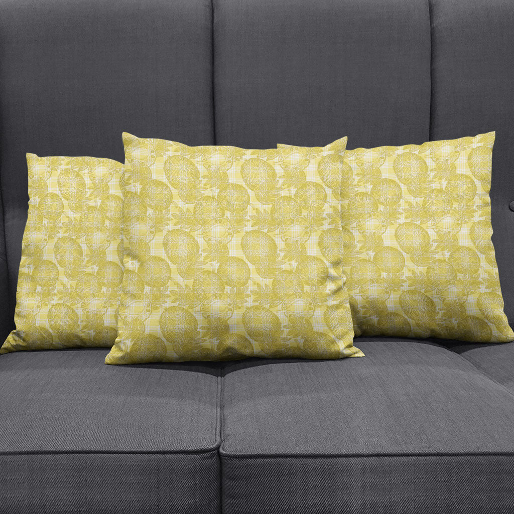 Melemele Hawaii Breadfruit Palaka Motifs Pillow Cover LT14 - Polynesian Pride
