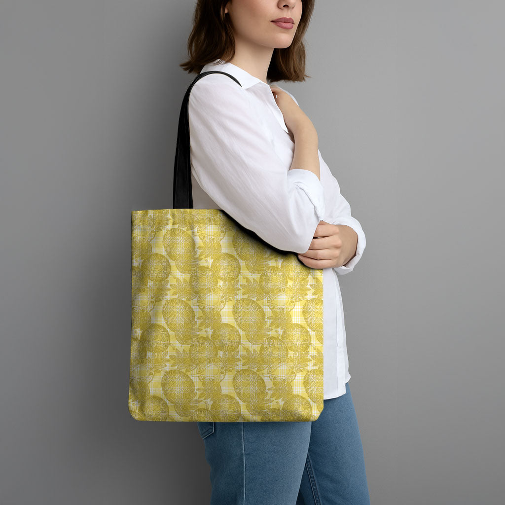 Melemele Hawaii Breadfruit Palaka Motifs Tote Bag LT14 - Polynesian Pride