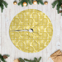 Melemele Hawaii Breadfruit Palaka Motifs Tree Skirt LT14 Casual Yellow - Polynesian Pride