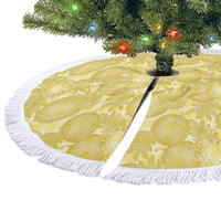 Melemele Hawaii Breadfruit Palaka Motifs Tree Skirt LT14 - Polynesian Pride