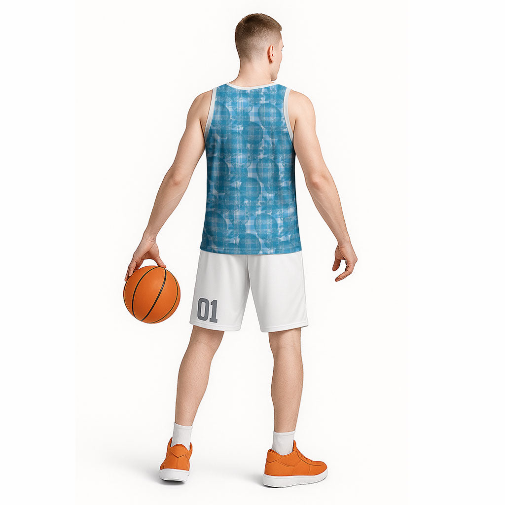 Polu Hawaii Breadfruit Palaka Motifs Basketball Jersey LT14 - Polynesian Pride