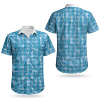 Polu Hawaii Breadfruit Palaka Motifs Couples Matching Summer Maxi Dress and Hawaiian Shirt LT14 - Polynesian Pride