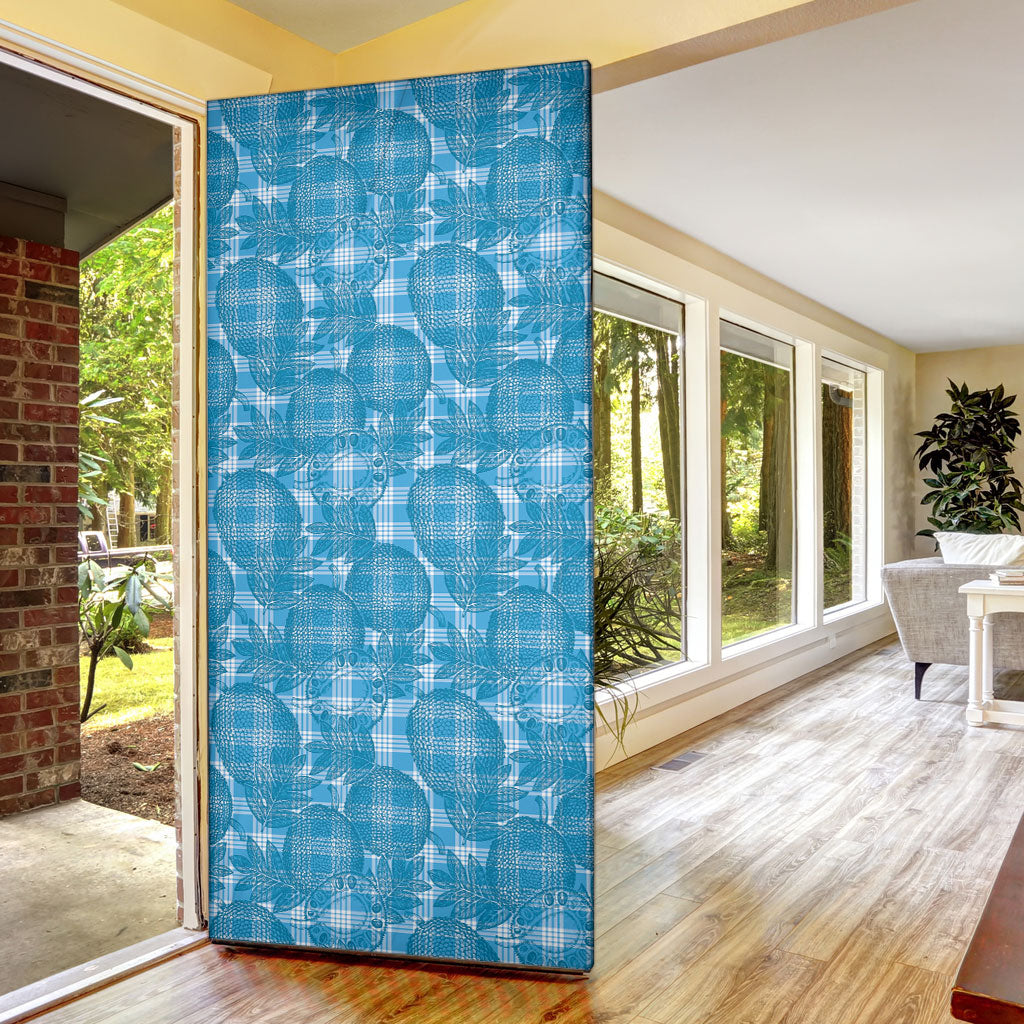 Polu Hawaii Breadfruit Palaka Motifs Door Cover LT14 - Polynesian Pride