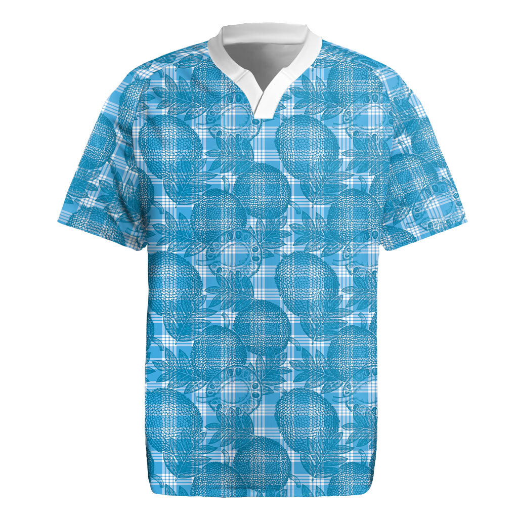 Polu Hawaii Breadfruit Palaka Motifs Rugby Jersey