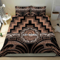 Aotearoa Kati Mamoe Bedding Set Maori Iwi Poutama Puhoro Tattoo LT14 - Polynesian Pride