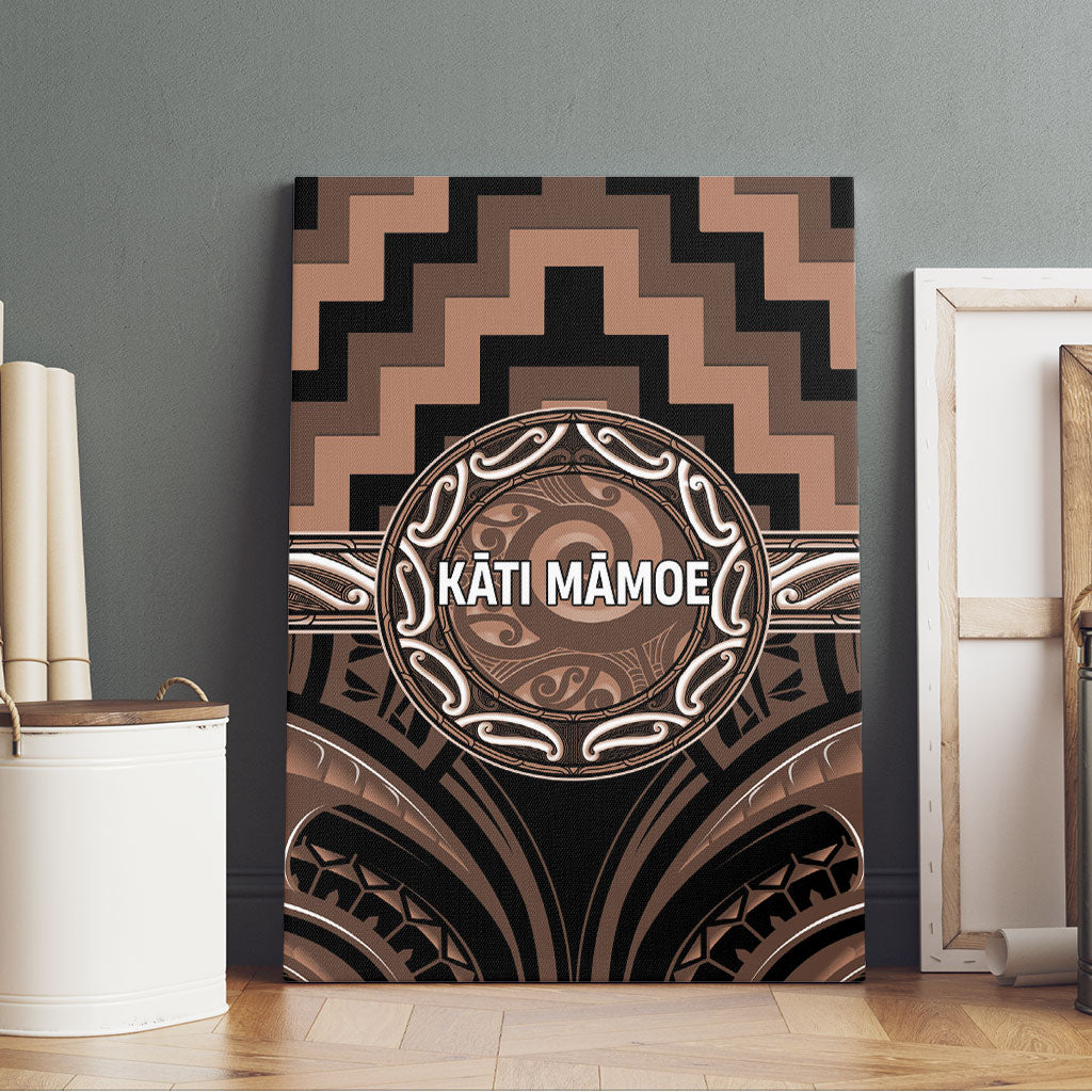 Aotearoa Kati Mamoe Canvas Wall Art Maori Iwi Poutama Puhoro Tattoo LT14 - Polynesian Pride