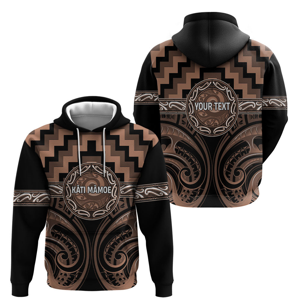 Aotearoa Kati Mamoe Personalised Hoodie Maori Iwi Poutama Puhoro Tattoo LT14 - Polynesian Pride
