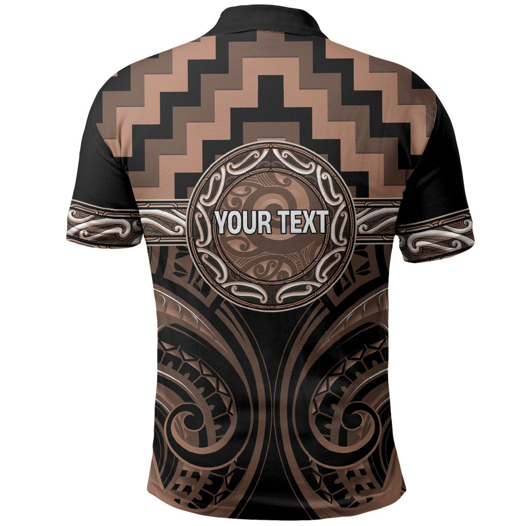 Aotearoa Kati Mamoe Personalised Polo Shirt Maori Iwi Poutama Puhoro Tattoo LT14 - Polynesian Pride