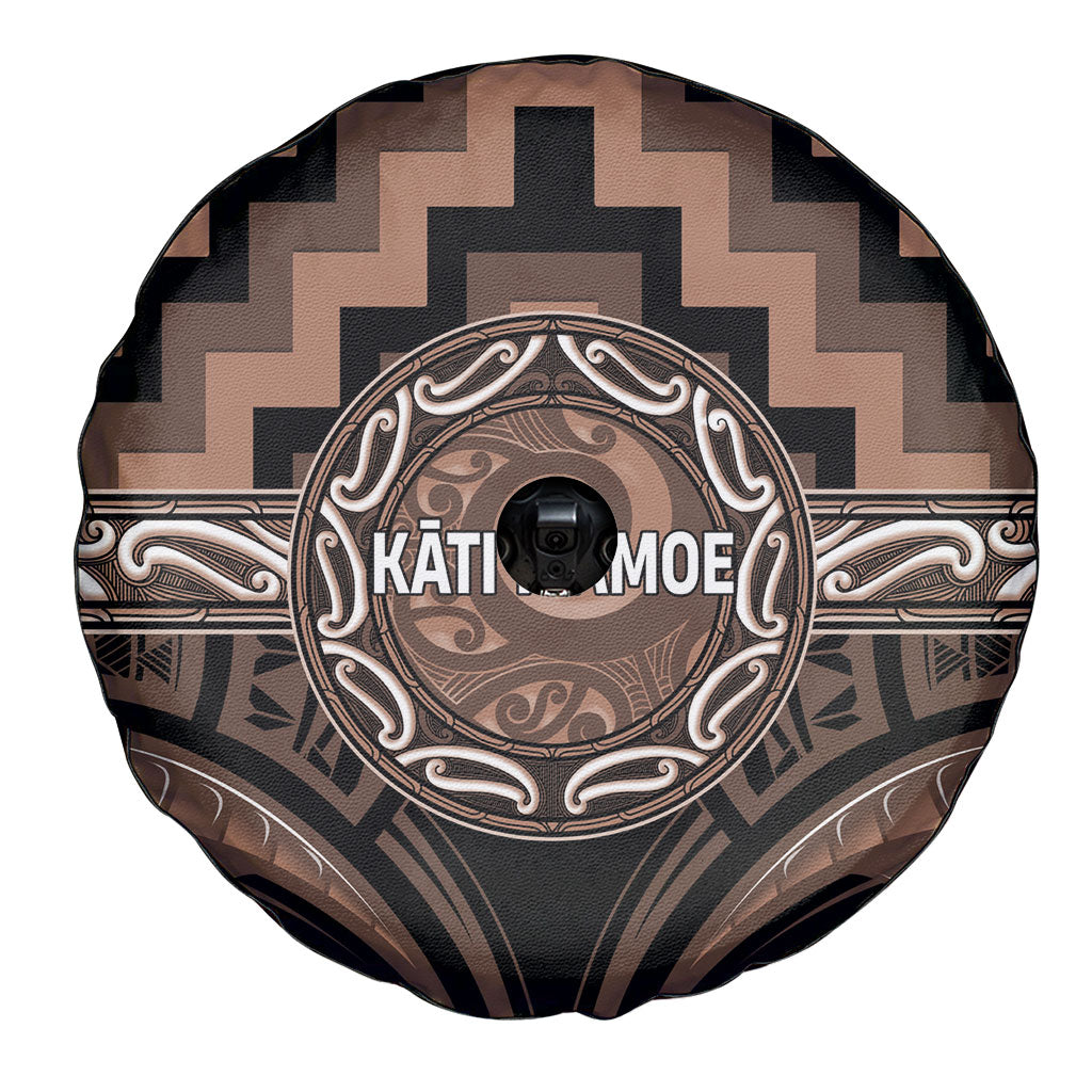 Aotearoa Kati Mamoe Spare Tire Cover Maori Iwi Poutama Puhoro Tattoo LT14 - Polynesian Pride
