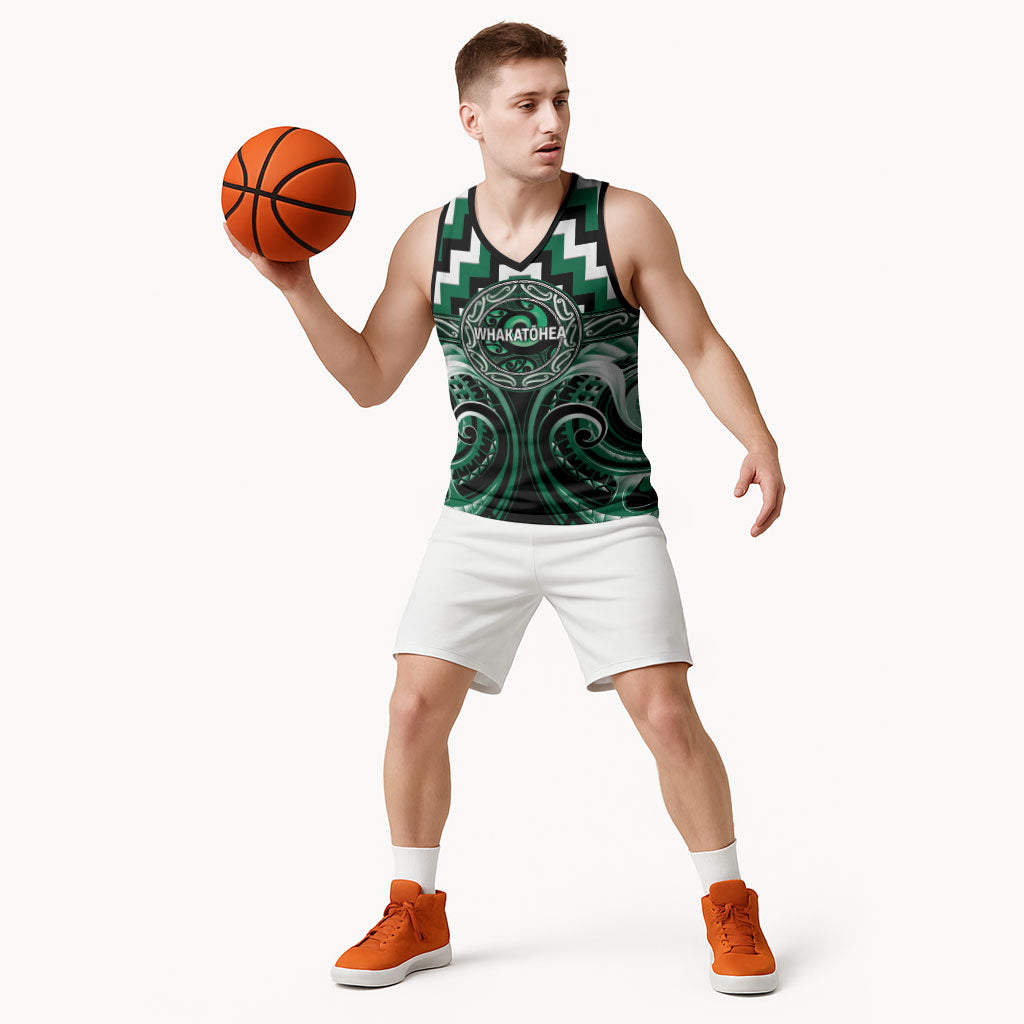 Aotearoa Whakatohea Personalised Basketball Jersey Maori Iwi Poutama Puhoro Tattoo LT14 - Polynesian Pride