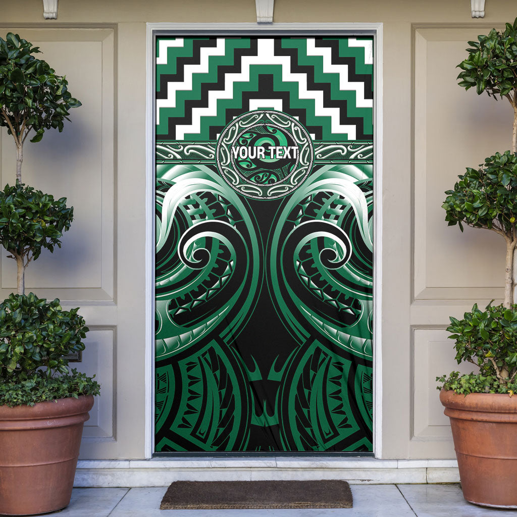 Aotearoa Whakatohea Personalised Door Cover Maori Iwi Poutama Puhoro Tattoo