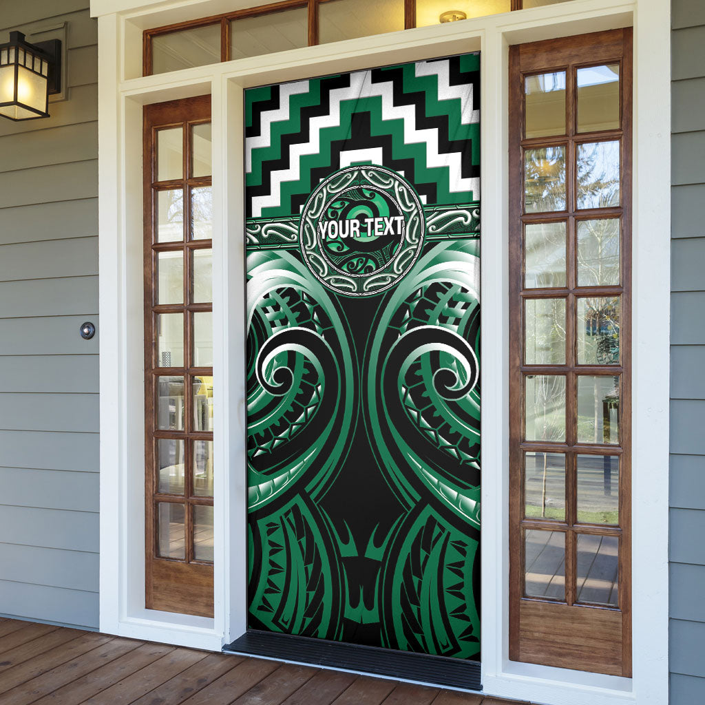 Aotearoa Whakatohea Personalised Door Cover Maori Iwi Poutama Puhoro Tattoo LT14 - Polynesian Pride