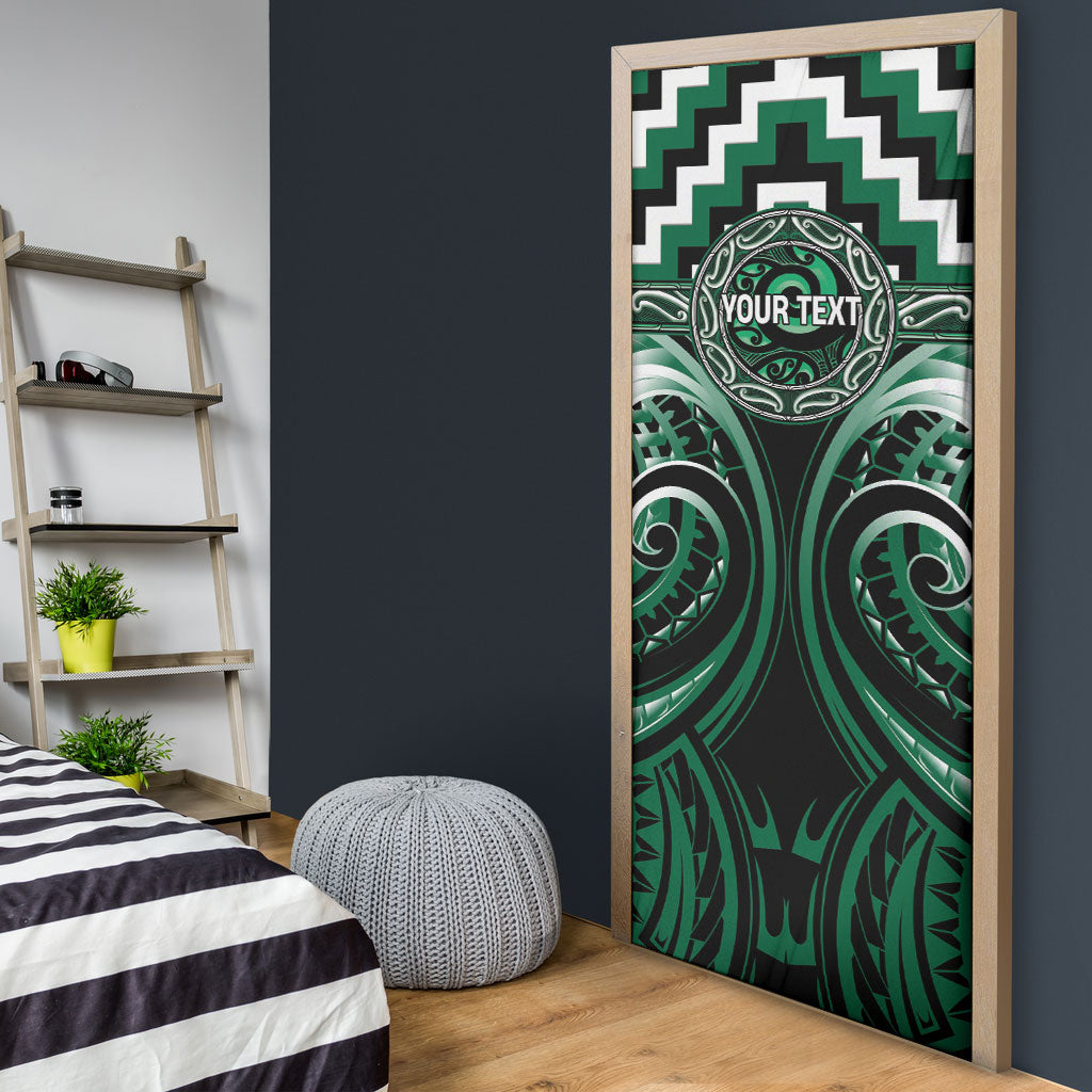 Aotearoa Whakatohea Personalised Door Cover Maori Iwi Poutama Puhoro Tattoo LT14 - Polynesian Pride