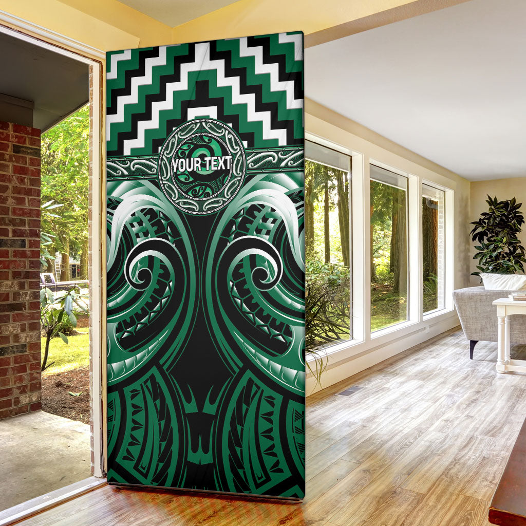 Aotearoa Whakatohea Personalised Door Cover Maori Iwi Poutama Puhoro Tattoo LT14 - Polynesian Pride