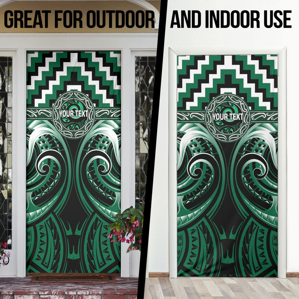 Aotearoa Whakatohea Personalised Door Cover Maori Iwi Poutama Puhoro Tattoo LT14 - Polynesian Pride