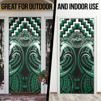 Aotearoa Whakatohea Personalised Door Cover Maori Iwi Poutama Puhoro Tattoo LT14 - Polynesian Pride