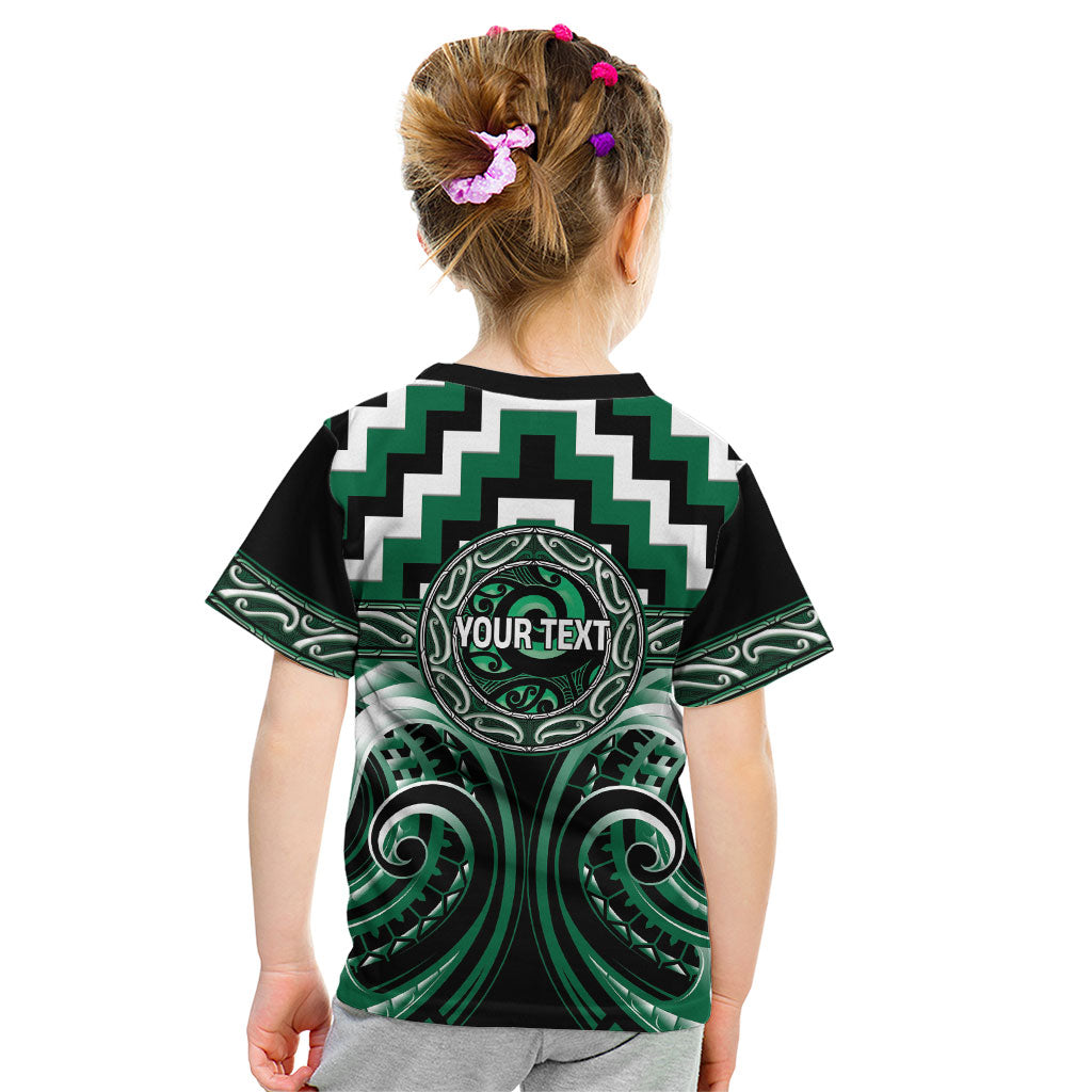 Aotearoa Whakatohea Personalised Kid T Shirt Maori Iwi Poutama Puhoro Tattoo LT14 - Polynesian Pride