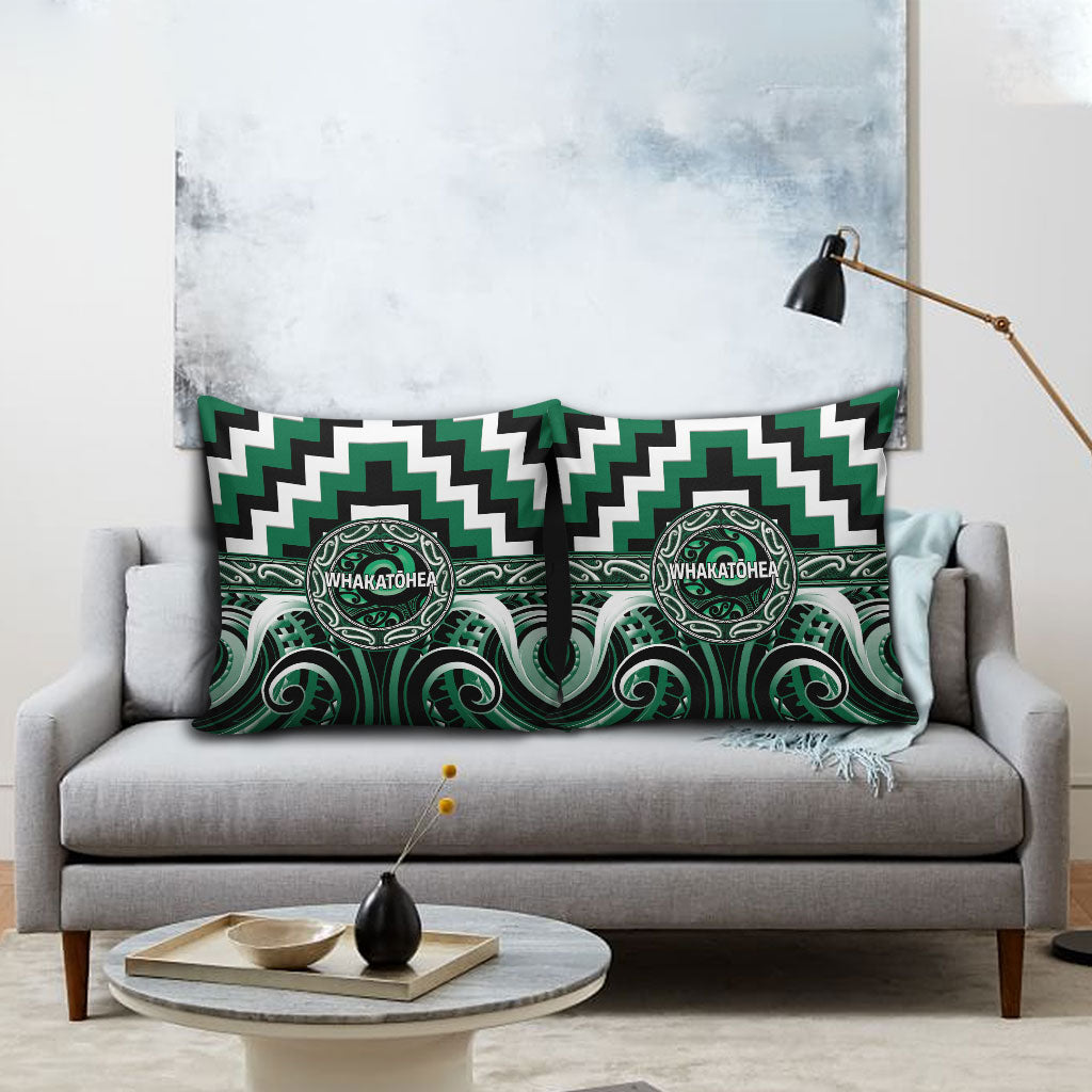Aotearoa Whakatohea Pillow Cover Maori Iwi Poutama Puhoro Tattoo LT14 - Polynesian Pride